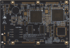 Placa de circuito impreso de componentes electrónicos